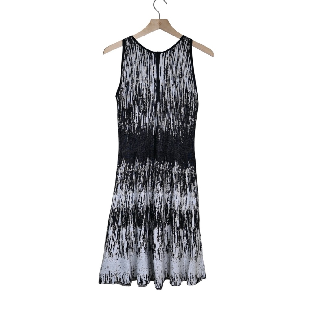 Nic + Zoe Women's XS Falling Lines Twirl Jacquard Knit Dress - Picture 3 of 10